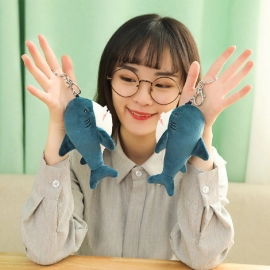 1pcs Plush Shark Doll Toy Cute Mini Keychain Soft Stuffed Speelgoed Animal Plushie for Birthday Gifts Doll Gift For Children